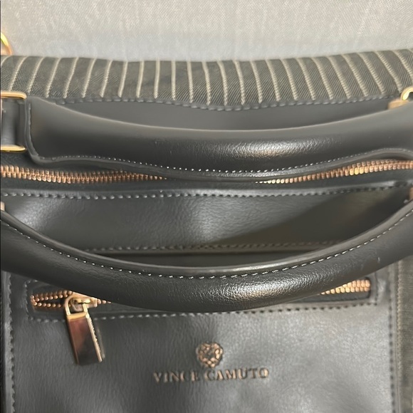Vince Camuto Gray and Rose Gold Weekender Bag - Picture 3 of 14